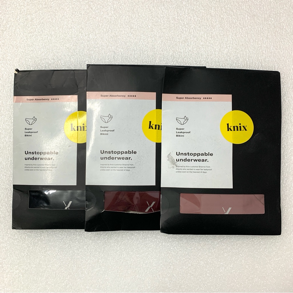 Knix Super Leakproof Bikini Panties - 3pk Size M